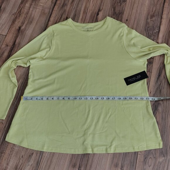 Rachel Zoe Women's Long-Sleeve T-Shirt in Yellow, Size 2X - Picture 8 of 12